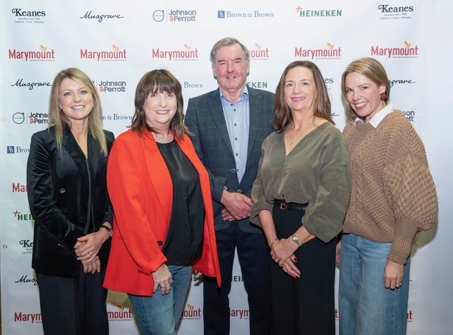 Dr Mary Jane OLeary, Sandra O’Leary To Have and to Hold, Peter O’Sullivan Chairperson BOM Marymount, Lynda Wixted Marymount Ball Committee, Emily O’Donoghie 