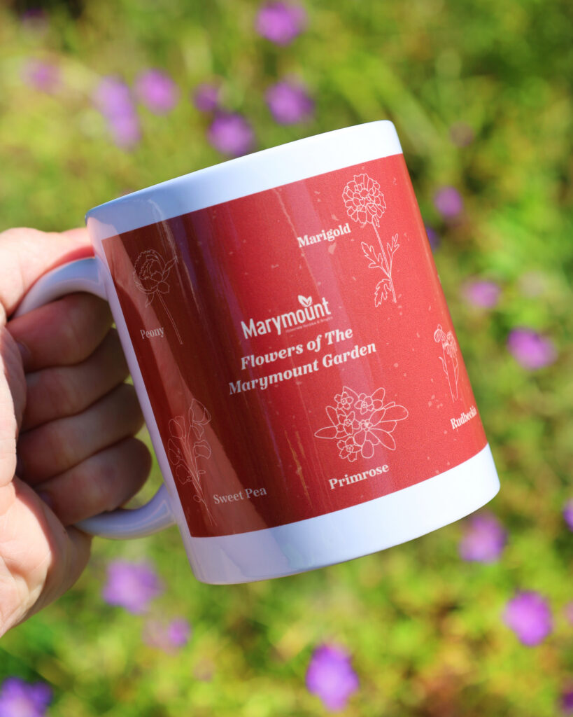 Flowers of Marymount Garden Red Mug